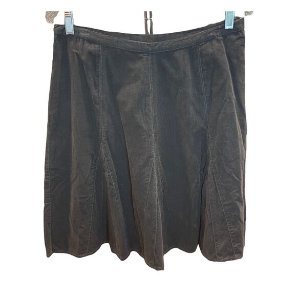 The Territory Ahead Dark Gray Corduroy Skirt Sz 10 - Picture 1 of 9